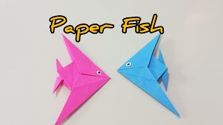 Paper Fish for children | origami fish | how to make easy paper Fish 
