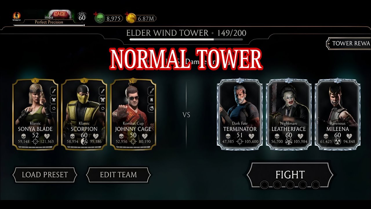 Elder Wind Tower | 149-150-151 | Talent-tree & Equipments | Mortal Kombat 11