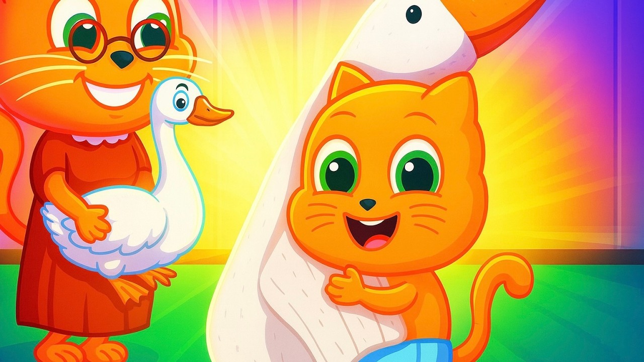 Família de Gatos - TRAVESSEIRO DE ABRAÇO 🤗 Desenho Animado em Português Brasil 4K