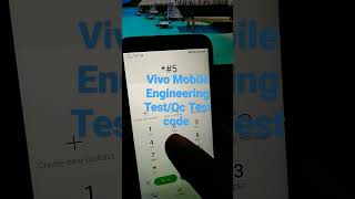 vivo mobile engineering mode test code