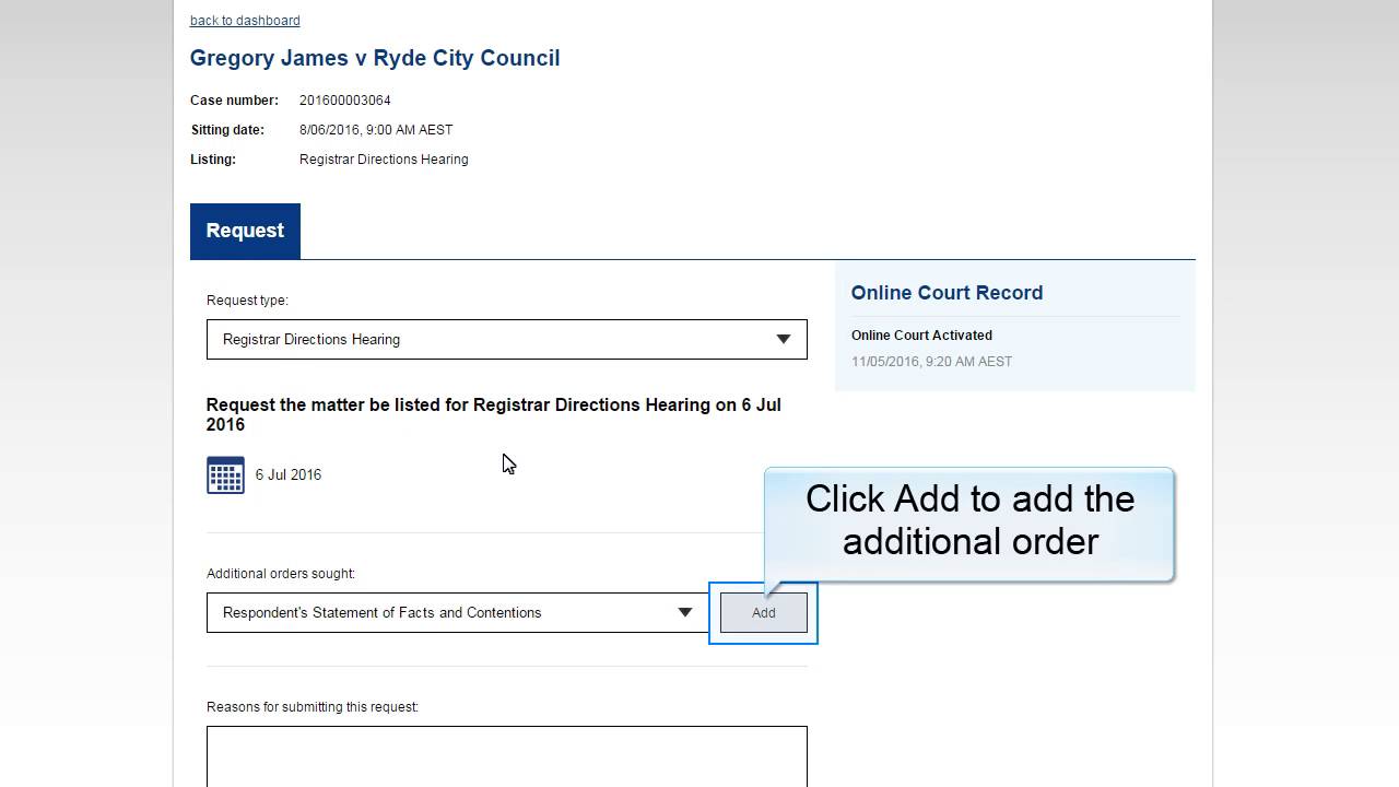 NSW Online Court - Land and Environment Court matters online