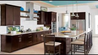 Modern White And Brown Kitchen Cabinets