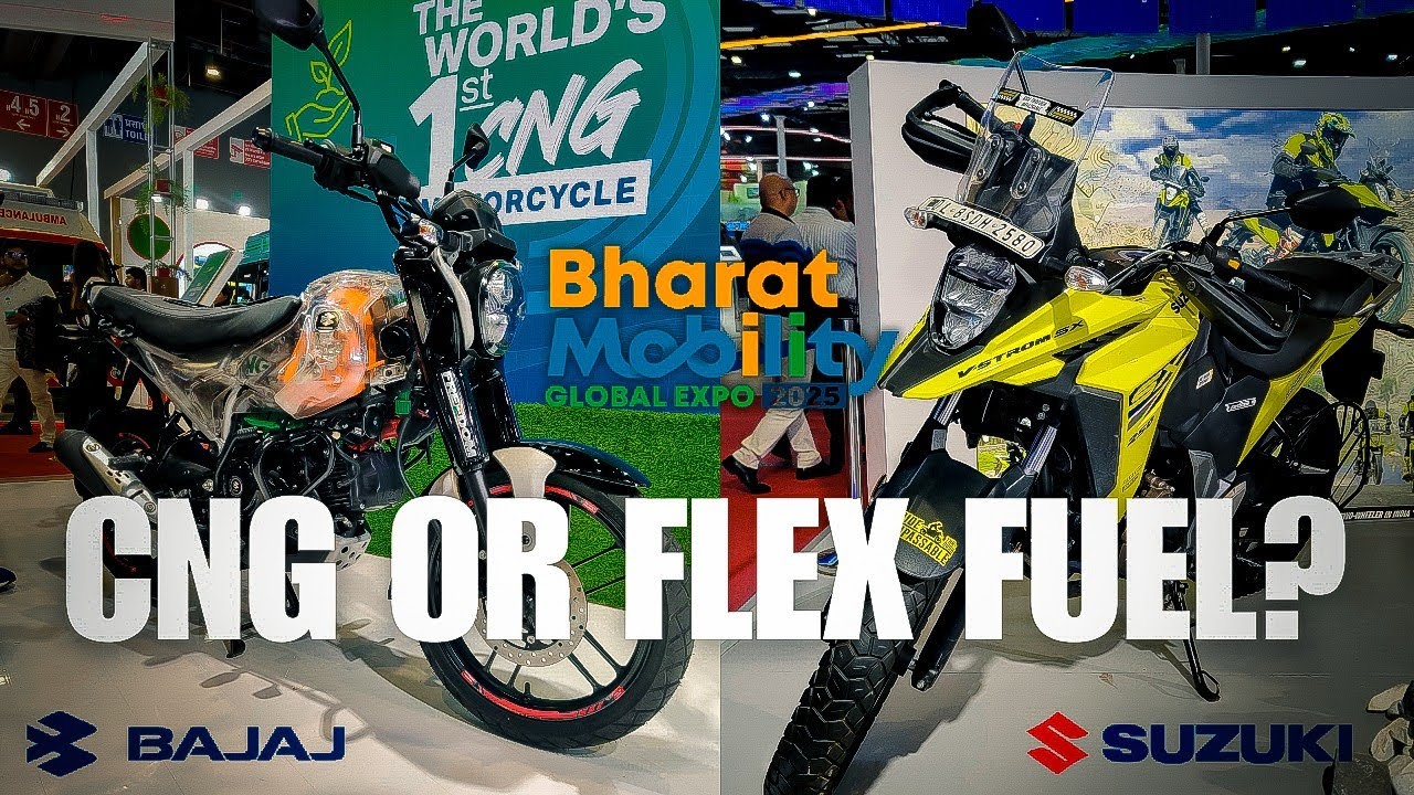 CNG, Flex-Fuel & Electric: India’s Future Bikes Unveiled at Auto Expo 2025