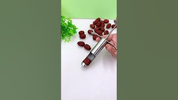 A gadget that can remove the core of red dates！#shorts #reddates