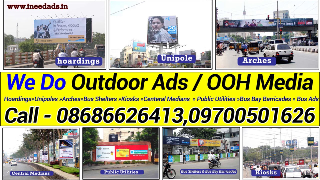 Outdoor Advertising Agency, Services in India,Hyderabad & Secunderabad