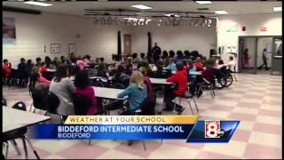 Biddeford students ask about storms in 'Weather At Your School'