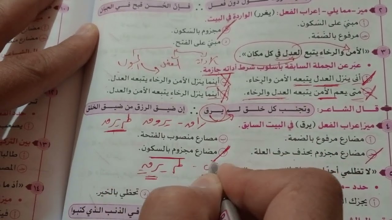 حل كتاب البرهان مراجعة نهائية - لغة عربية - نحو  الفديو - 2 - الوحدة 5 - الصف الثالث الثانوى 2025