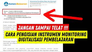 HOW TO FILL IN THE LEARNING DIGITALIZATION MONITORING INSTRUMENT - LATEST