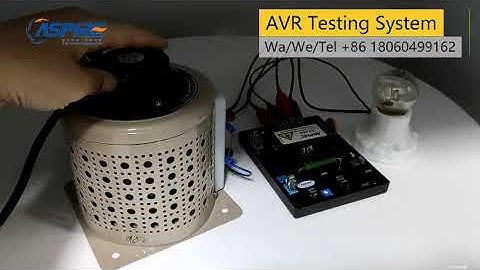 How to test generator AVR at home without big machine.