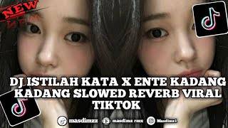 Dj Istilah Kata X Ente Kadang Kadang Slowed Reverb Viral Tiktok