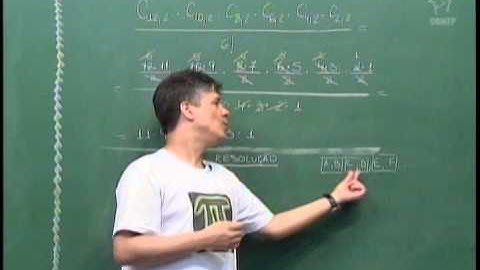 Análise Combinatória - Solução de exercícios e tópicos relacionados a combinatória, p 2 - Aula 41