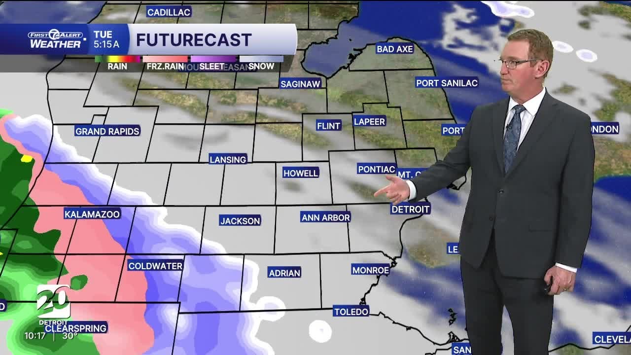 Slick spots possible Tuesday morning - YouTube