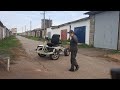 Первый выезд самодельного мини грузовика.