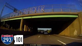 #D-4.1011 ~ Bedford, NH to Manchester, NH via NH-101, I-93, I-293 and Everett Turnpike
