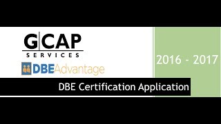 DBE Certification Application
