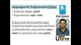 [Python] Aula 18: Saída de Dados (print) - Argumentos 'sep' e 'end'
