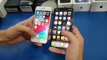 IPhone X VS IPhone 6 on IOS 12 Speed Test Comparison