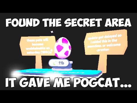OMG! 😲 I FOUND A SECRET HIDDEN AREA & IT GAVE ME THE POGCAT! | Pet Simulator X
