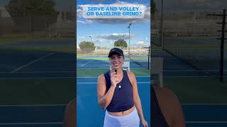 Serv and volley or baseline grind? PART II #tennis #challenge #interview #thisorthat #sportsshorts