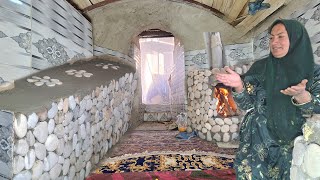 Download Lagu single mother's creative masterpiece:building stone shelter with minimal facilities and resources😱 MP3