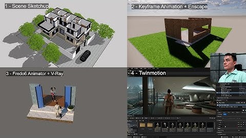 So sánh 4 Cách tạo Video Animation với Sketchup