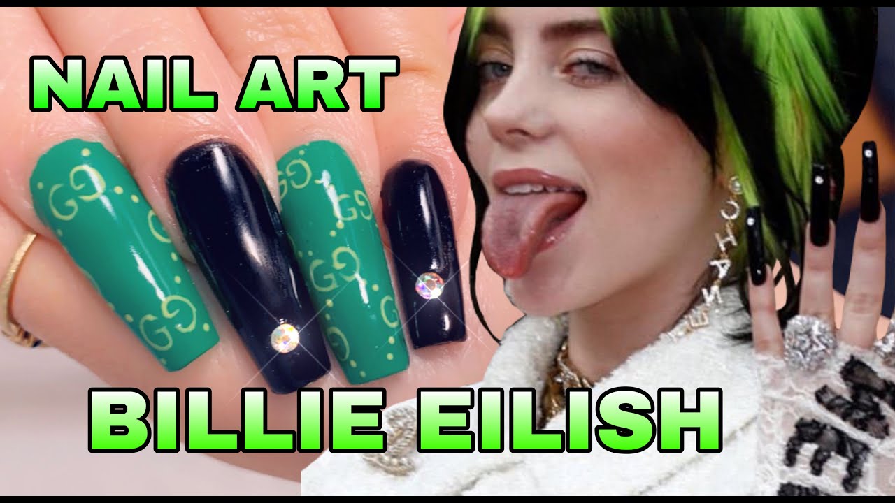 9. "Easy Billie Eilish Nail Art for Beginners" - wide 7