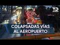 Colapsa tráfico en vialidades rumbo al Aeropuerto de Monterrey a días del inicio del Mundial