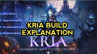KRIA BUILD EXPLANATION BUILD!!! | WATCHER OF REALMS