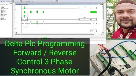 Delta Plc Programming Forward / Reverse Control 3 Phase Synchronous Motor Using WPLSOFT