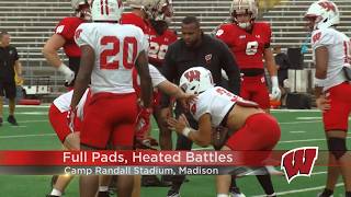 Wisconsin football heats up on day 4 of fall camp with physical practice