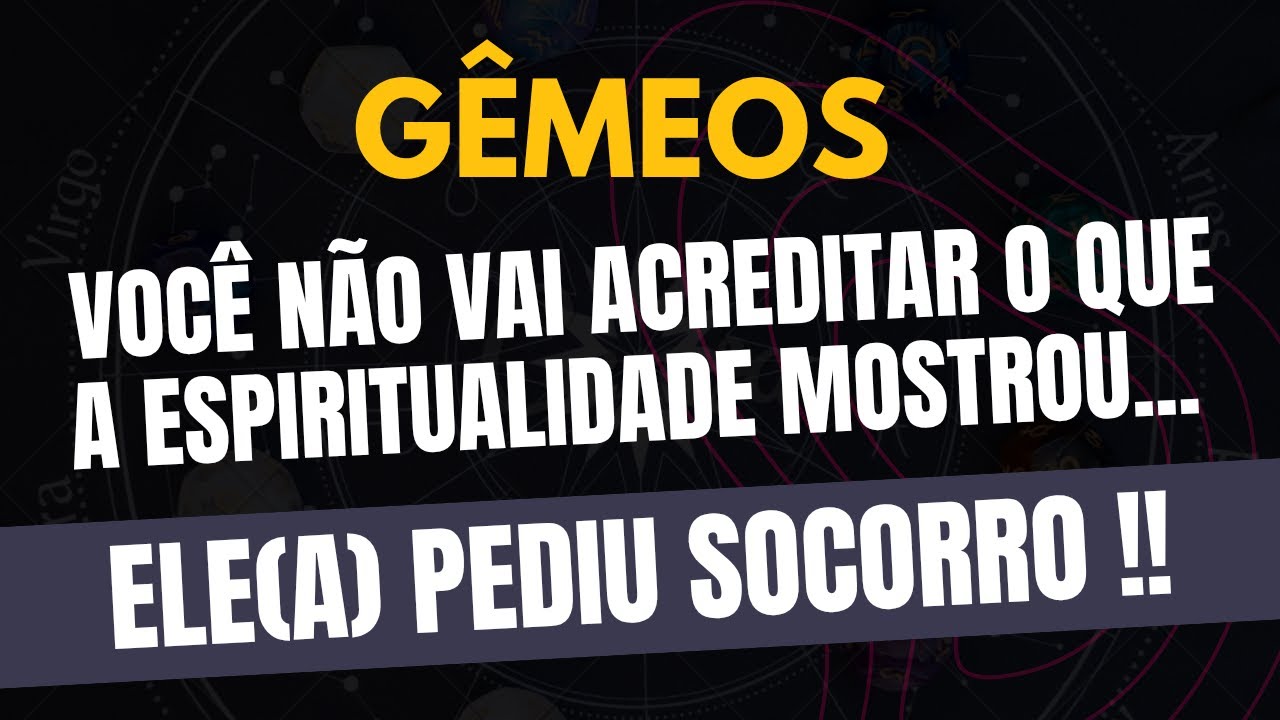 ♊️GÊMEOS: ELE(A) PEDIU SOCORRO! VOCÊ NÃO VAI ACREDITAR O QUE A ESPIRITUALIDADE MOSTROU...