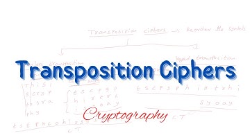 Transposition ciphers | Traditional ciphers | Cryptography