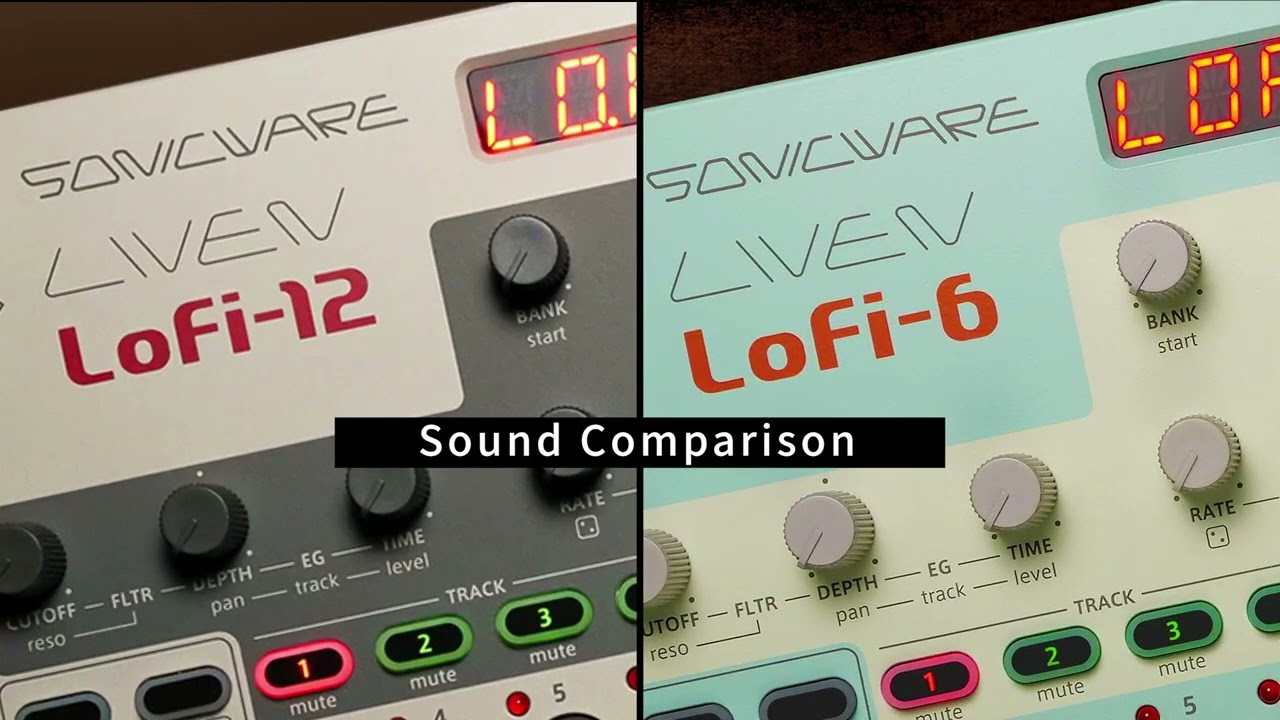 Sound comparison of Lofi-12 and Lofi-6