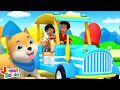 Wheels On The Tractor, Farm Vehicle and Sing Along Song for Kids