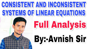 Consistent and Inconsistent Systems of Linear Equations | Pair of Linear Equations in Two Variables
