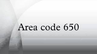 Area code 650