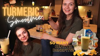 Best TURMERIC / GOLDEN MILK SMOOTHIE🥛 - Anti-inflammatory, Post Workout, and for After Fasting