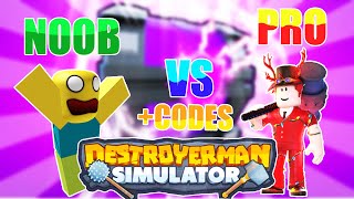 Am I breaking the box with my hand?/Destroyerman Simulator/Roblox LongPlay + codes