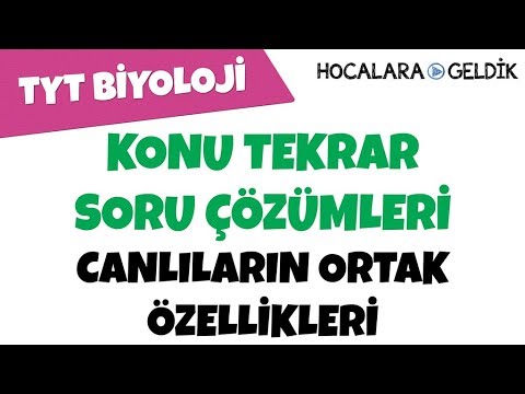 Canlıların Ortak Özellikleri