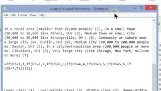Recode in excel using nested if statements