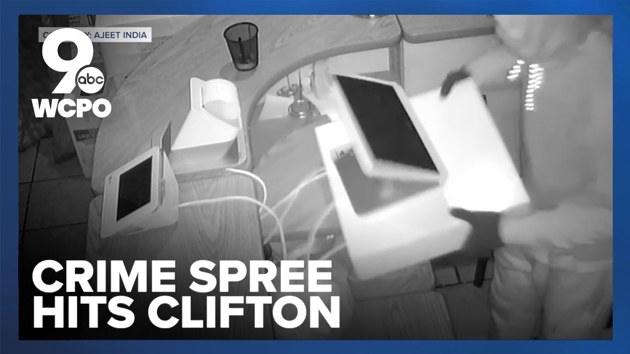 Surveillance video shows thief targeting Cincinnati small businesses