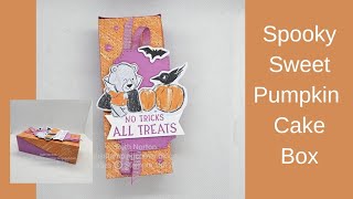 Stampin' Up! Spooky Sweet Designer Series Paper Pumpkin Cake Angled Lid Box