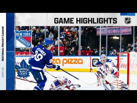 Rangers @ Maple Leafs 10/18/21 | NHL Highlights