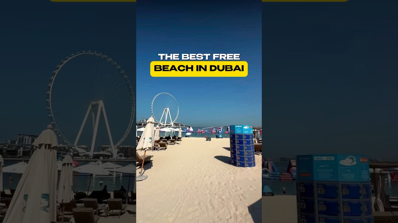 The best FREE BEACH in Dubai! JBR BEACH Dubai Marina | Dubai 2025