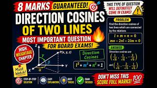 ⚠️ If You Skip This Question, You May Lose 8 Marks! | Direction Cosines & Ratios TS/AP Inter Maths 💯