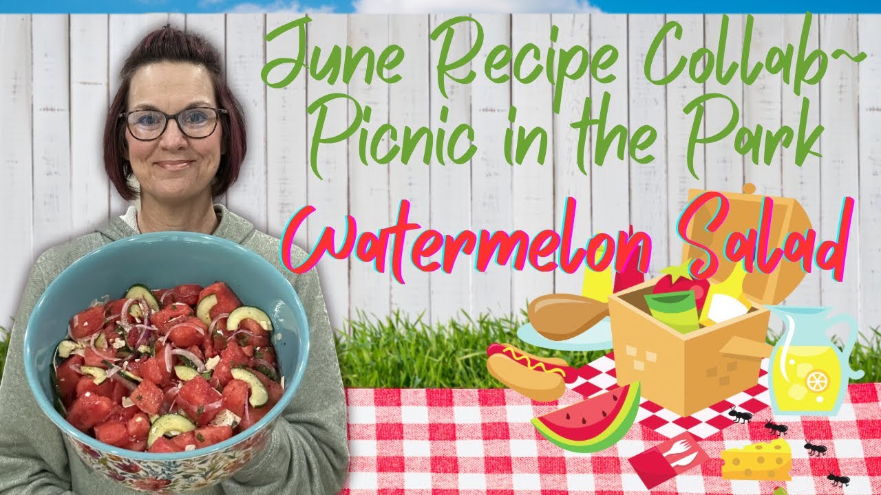 June Recipe Collab ~ Watermelon Salad with Raspberry Vinaigrette ...