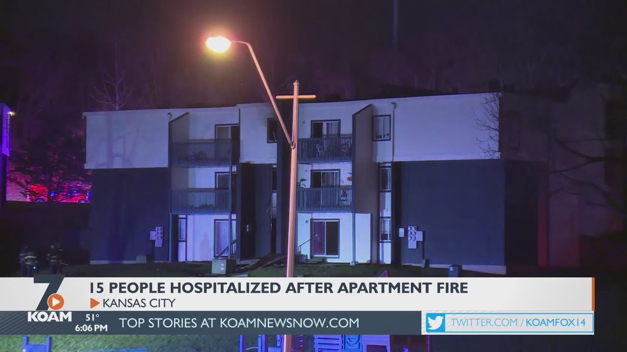 Over a dozen people are hurt after an early morning fire at a Kansas ...