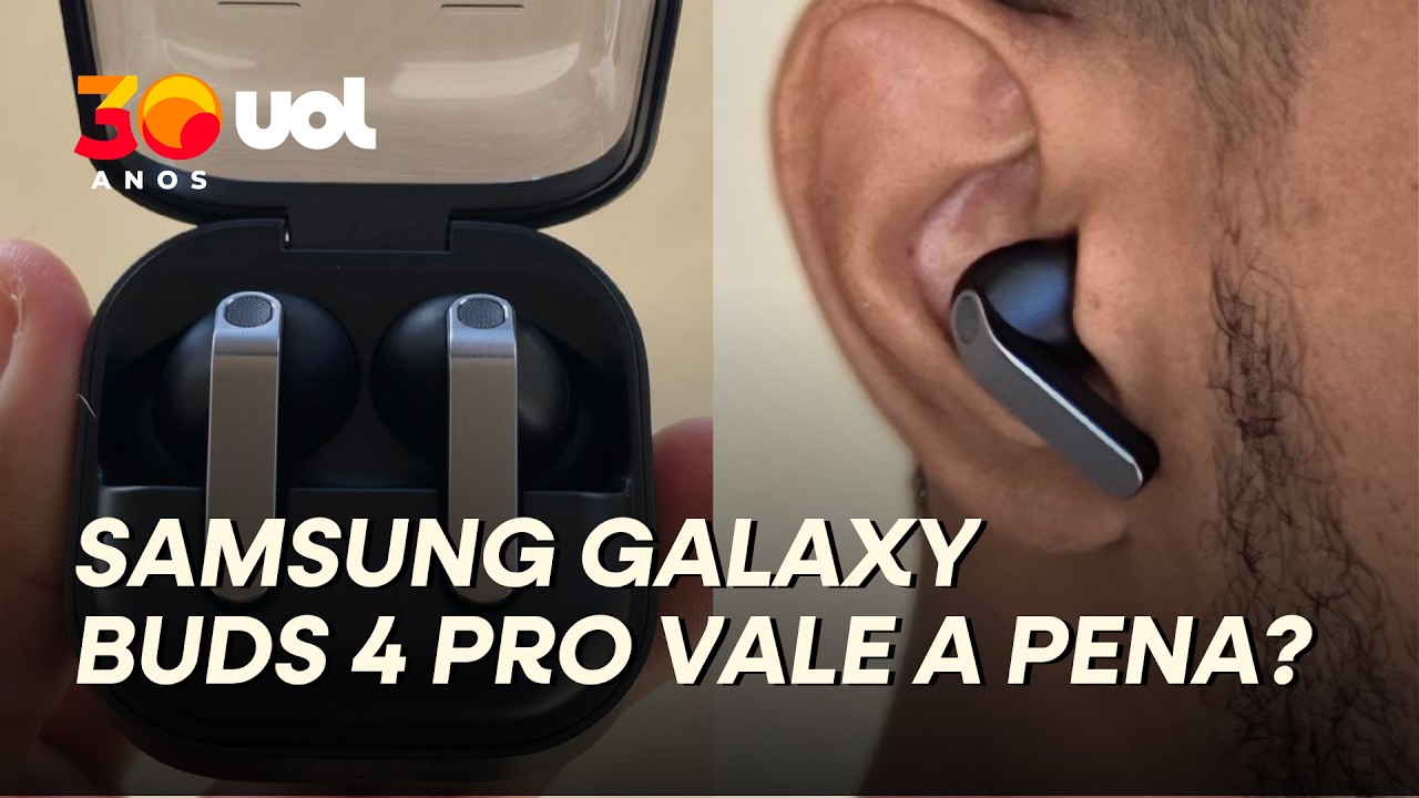 Review Samsung Galaxy Buds 4 Pro: som premium e bateria de 30h