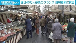 「科学者信じる」「政治的判断だ」仏の行動規制緩和に賛否(2022年1月22日)