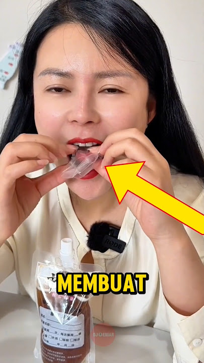Wanita ini membuat penutup lidah